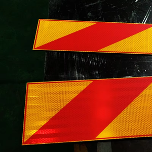 50x50cm 2 in <span class=keywords><strong>1</strong></span> arka yansıtıcı işaretleme işareti yansıtmak için kamyon arka işaretleyici işareti araba tehlike araç uyarı plakası - Product Image 4