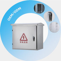 Boîtier de distribution électrique extérieur en acier inoxydable 304 certifié CE, OEM/ODM personnalisé, IP65, 1 pièce MOQ