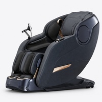 Fauteuil de massage intégral à jambes séparées avec airbag, commande vocale, rouleau de massage des mollets, ions négatifs et écran tactile 7 pouces inclinable