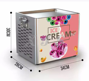 Máquina Comercial para Helado Frito, Máquina de Helado Enrollado de Una Sola Placa para Yogur Helado y Postres Congelados - Product Image 2