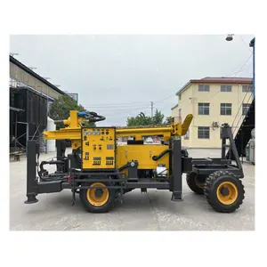 Low Price PW200 Hydraulic Trailer Type Well Drilling Rigs 200m Deep Water Drilling Machine For Sale