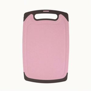Tabla de cortar ecológica de paja de trigo, color rosa, antimoho, no tóxica, con asa. - Product Image 1