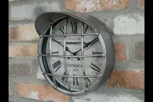 Metal Industrial Wall Clock