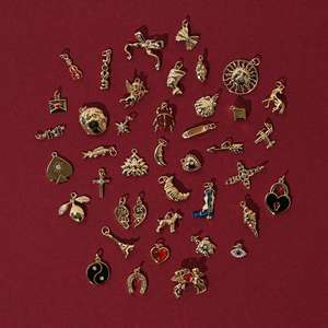 Pequeño Colgante DIY <span class=keywords><strong>para</strong></span> Mujer de Acero Inoxidable con Corazón, Cruz y Circonita, Dijes de Moda <span class=keywords><strong>para</strong></span> Pulsera - Product Image 1