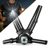 Lampe frontale rechargeable 400LM pour course nocturne avec fonction mémoire, détachable et rotative, autonomie 12h