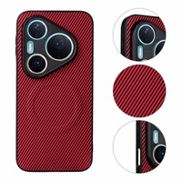 Étui de téléphone en cuir à adsorption magnétique en fibre de carbone TPU pour Huawei Pura 90 Pro Max 80 Ultra, coque antichoc
