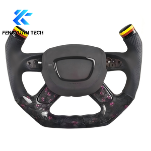 Volant de voiture en fibre de carbone forgée pour <span class=keywords><strong>Audi</strong></span> A3 8P A4L B8 <span class=keywords><strong>A5</strong></span> A6L C6 Q5 8R Q7 4L A3 8p A4 B9 Tts Mk2 A4 B7 S5 B8.5 Q3 S4 C7 - Product Image 4