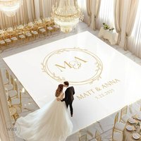 Autocollant de sol de mariage personnalisé entièrement imprimé, brillant/mat, en vinyle amovible, pour design de piste de danse de mariage. Conception Gratuite