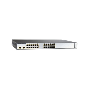 Commutateur PoE WS-C3750-24PS-S avec 24 ports, prise en charge LAN et boîtier métallique gris - Product Image 2
