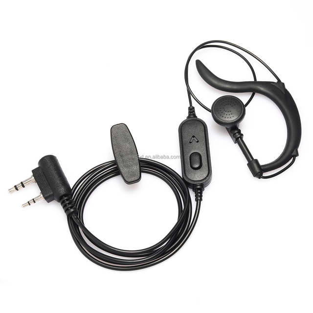 Baofeng Earphone D-shape Earpiece Headset with PTT Microphone for Baofeng Uv-5r baofeng 888s ham radio baofeng Earphone