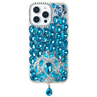 Étui de téléphone portable KINGSOUL personnalisable de luxe avec strass en diamant, TPU antichoc, support magnétique pour anneau