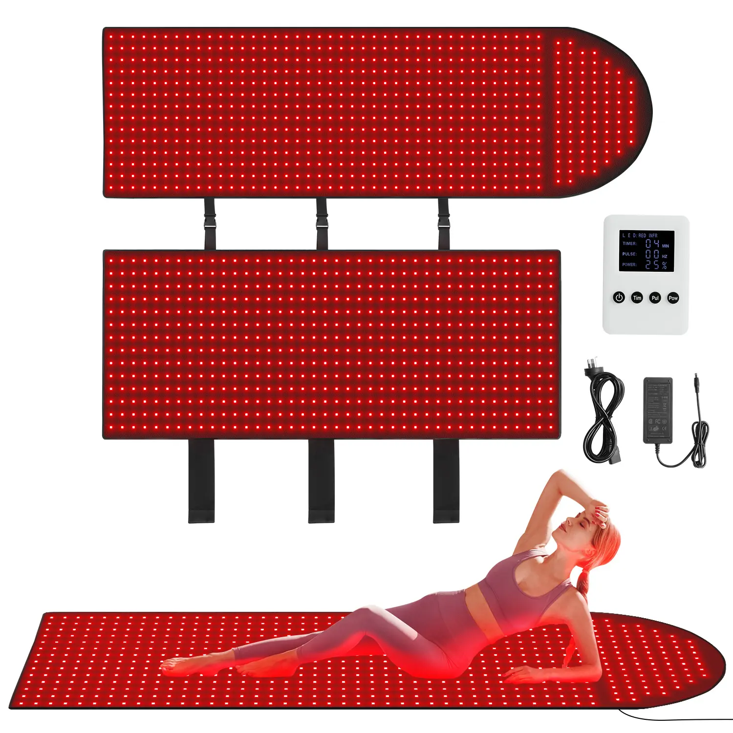 New Trend Red Near Infrared Light Therapy Pad Spa Capsule 660nm 850nm Red Light Therapy Full Body Mat Bed
