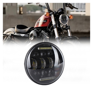 Faro LED de 5.75 pulgadas para motocicleta Harley, con ojo de ángel, DRL, luz alta y baja, redondo, delantero, para circulación diurna. - Product Image 2