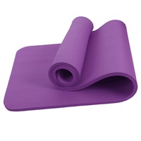 Ensemble de yoga deux pièces, tapis de yoga NBR épaissi antidérapant, ballon de yoga anti-explosion, épaisseur 10 mm, poids 1500 g