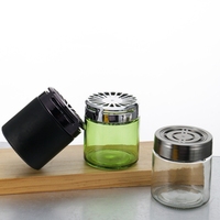 Vente en gros de diffuseurs de parfum automobiles en verre transparent noir et vert de 120 ml, accessoires de voiture, désodorisant, purificateur d'air, pot en verre