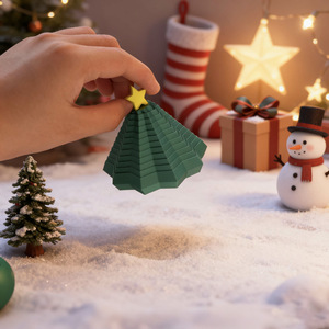 <b>Christmas</b> <b>Tree</b> Spiral Stress Relief Toy Plastic Ornaments For Indoor Decorations Personal Gift - Product Image 4
