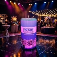 Comptoir de bar gonflable en PVC LED pour événements, hauteur 100 cm, durable, résistant à l'eau, table d'extérieur pour fournitures de fête et présentation de jeux
