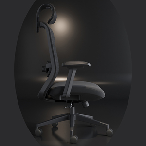 <span class=keywords><strong>Silla</strong></span> de oficina ergonómica de malla con respaldo medio y ajuste de altura - Product Image 3