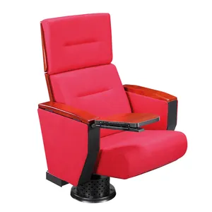 High Quality Lecture Hall Auditorium Chair with Folding Writing Pad