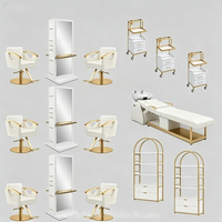 Solution tout-en-un : table de maquillage personnalisée avec miroir LED, miroir de salon de coiffure, station de maquillage, design moderne, durable et écologique