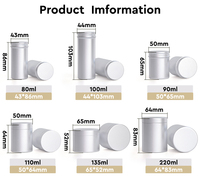 Boîtes de conserve d'emballage en métal avec logo imprimé personnalisé pour supplément boîtes d'emballage de luxe en aluminium pour pilules et comprimés