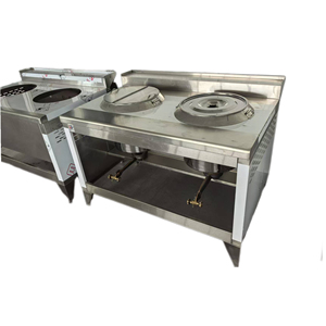 VICTORY CUISINE Malaisie décrochage en acier inoxydable nouilles Pot support cuisinière Kwali deux brûleurs à gaz équipement de restauration modèle Vtc - Product Image 2