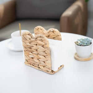 Caja de pañuelos tejida Bobai, soporte para servilletas extraíble de paja para decoración de sala de estar, dormitorio, cocina y baño - Product Image 1