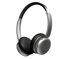 Casque sans fil supra-auriculaire avec coussinets en maille respirante, rembourrage anti-pression, autonomie de 40 heures, interrupteur rotatif, idéal pour le travail de bureau décontracté