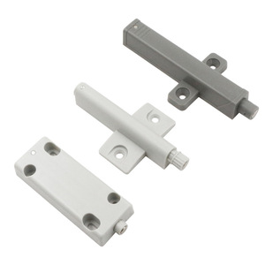 Mecanismo de botón pulsador oculto para puerta, manija de plástico con rebote libre, herrajes para gabinetes, tipo estándar de montaje en pared - Product Image 2