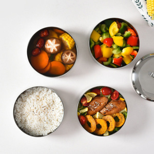 Lonchera Económica de Acero Inoxidable de 14 cm, Apilable de 2/3/4 Niveles, Porta Alimentos Tradicional para Picnic y Almuerzo al Aire Libre - Product Image 4