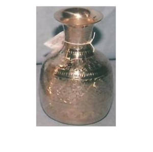 Indian Wholesale Brass Cast Flower Pot Hand Crafted Metal Flower <b>Vase</b> With <b>Engraving</b> Design - Product Image 6
