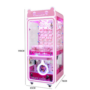 Máquina expendedora comercial <span class=keywords><strong>de</strong></span> grúa <span class=keywords><strong>de</strong></span> garras metálica rosa operada con <span class=keywords><strong>monedas</strong></span>, interfaz en inglés, 1 año <span class=keywords><strong>de</strong></span> garantía, máquina recreativa <span class=keywords><strong>de</strong></span> juguetes <span class=keywords><strong>de</strong></span> peluche para interiores - Product Image 6