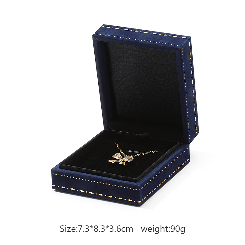 Boîte pendentif bleu foncé