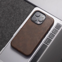 Funda de Teléfono de Cuero Artificial de Lujo con Carga Inalámbrica y Protector de Cámara para iPhone 17/16/15/14 Pro Max y Anillo Magnético