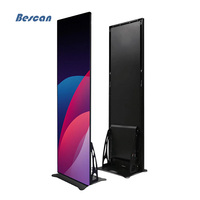 BESCAN~ P2 P2.5 P3 Boîte à lumière LED ultra-mince pour affichage publicitaire, cadre d'affichage lumineux