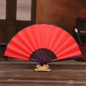 Éventails à main personnels en os de bambou en tissu pliant Éventails de festival peints personnalisés - Product Image 5