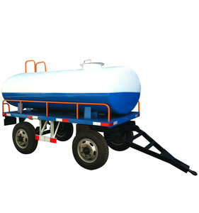 Remorque citerne à <span class=keywords><strong>double</strong></span> <span class=keywords><strong>essieu</strong></span> de 5 tonnes, remorque pulvérisateur d'eau pour tracteur - Product Image 5