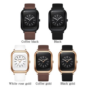 Reloj de Pulsera de Cuarzo para Mujer Sanda 1135, Diseño Cuadrado Minimalista, Elegante y Resistente al Agua - Product Image 3