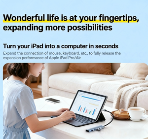 Hub USB-C <span class=keywords><strong>6</strong></span>-en-1 avec indicateur LED, <span class=keywords><strong>HDMI</strong></span> 2.0 4K60Hz, USB-C 3.0, charge PD 100W, <span class=keywords><strong>adaptateur</strong></span> multiport pour ordinateur portable, MacBook, <span class=keywords><strong>iPhone</strong></span> 17 - Product Image 5