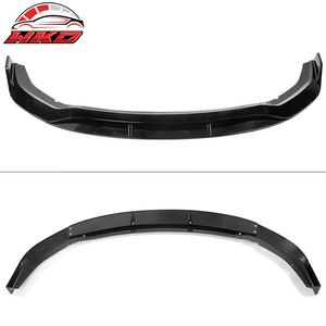 Protector de Parachoques Delantero para Dodge Charger Widebody 2020-2023, Estilo IKON V2, Negro Brillante, 4 Piezas, Difusor, Protector de Mentón - Product Image 5