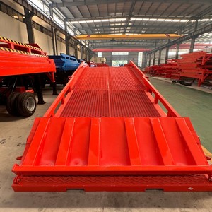 Rampe de chargement <span class=keywords><strong>mobile</strong></span> compacte à trois sections, 12 tonnes, hydraulique, pour conteneurs, rampe de chargement portable à trois sections pour chariot élévateur, pour entrepôt - Product Image 3