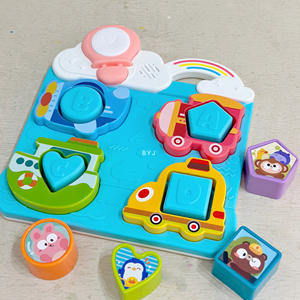 Montessori Early Education musique Carte lumineuse cognitive Tableau occupé Blocs de trafic de fruits amusants associés à des jouets pour enfants - Product Image 4