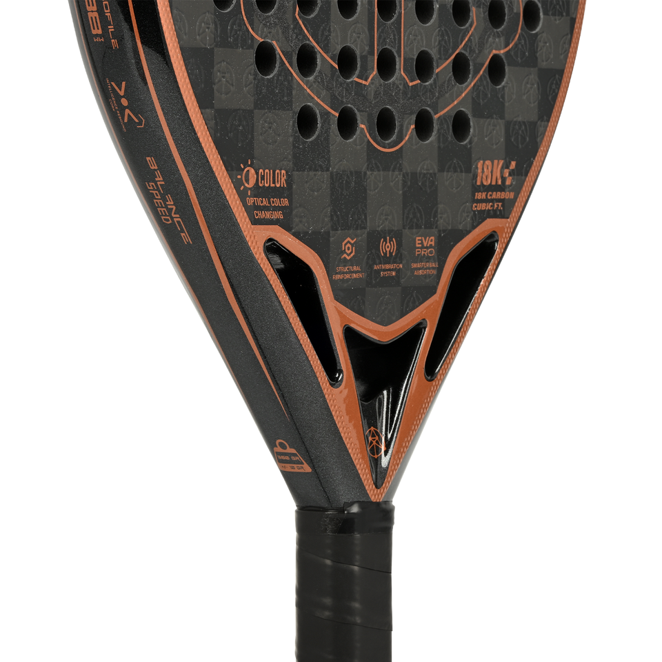 Custom Padel Racket 12K Carbon Fiber 355g Lightweight Round Shape ...