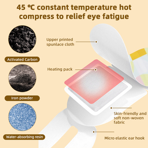 Maschera di vendita calda per dormire maschera per gli occhi a vapore alleviare gli occhi irritati caldo riscaldamento maschera per gli occhi - Product Image 5