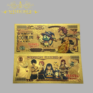 10 Jenis Kartu Kartun Anime Jepang Fairy Tail Berlapis Emas 24k untuk Koleksi - Product Image 3