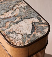 Commode en bois massif FERLY, grande capacité de rangement, meuble de chambre robuste pour l'organisation de la maison