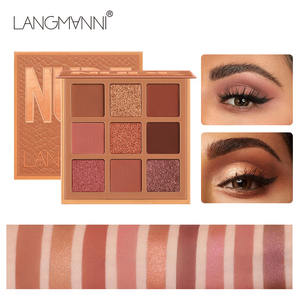 Palette Ombretti Lusso Cosmetici Trucco Piccola Tonalità Neutra Nude 9 Colori Lunga Durata Senza Polvere Sfusa - Product Image 4