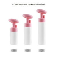 Bouteille en plastique PET pour mousse nettoyante pour le visage, 100 ml, 150 ml, 200 ml, avec pompe à mousse