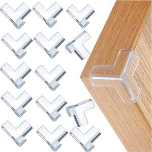 Protecteur de meubles d'angle d'angle de sécurité pour bébé en plastique PVC transparent en forme de T - Product Image 2