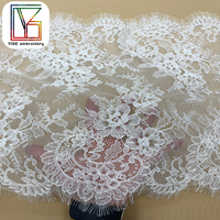 Dentelle française à la mode, tissu écologique en maille brodée, dentelle guipure, dentelle cordonnée pour robe de mariée